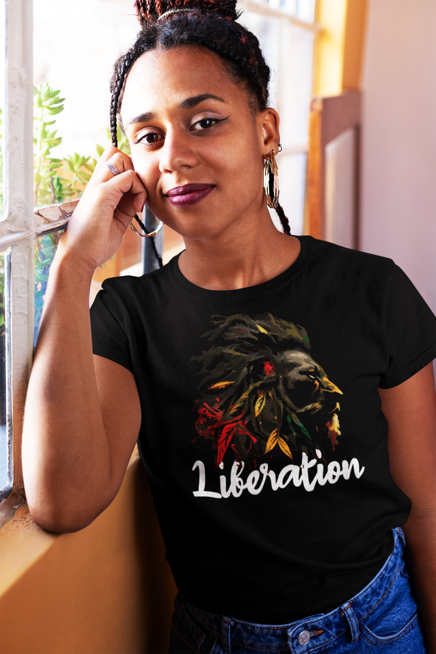 Liberation Lion T Shirt - JAVOTTI X VOODO FE’ COLLECTION